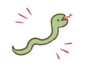 ヘビのしっぽのクロージング蛇